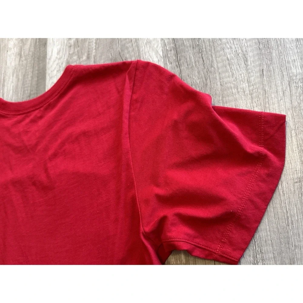 Rare Air Jordan T-Shirt Mens Small Red Cotton Box Logo Crew Neck‎ CJ9624-687